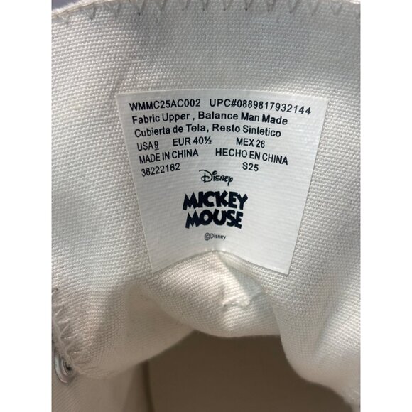 Disney Mickey Mouse High Top Sneakers Canvas Print Womens US 9 Red Black Design - Picture 4 of 13